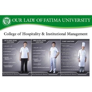 QUALITY OLFU NUTRITION  & DIETETICS UNIFORM | FAST SHIPPING | OUR LADY OF FATIMA UNIVERSITY