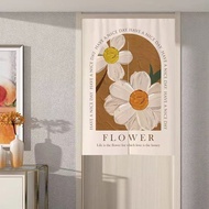 door curtain Cream Door Curtain, Partition Curtain, Home Bedroom Half Curtain, Short Curtain, Punch-free Kitchen Curtain