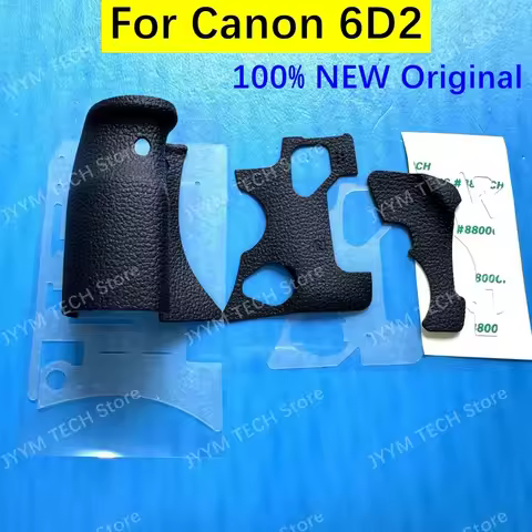 NEW Original For Canon 6D2 6DII Camera Body Rubber Front Grip + Rear + Left Side Cover 6DM2 6D Mark 