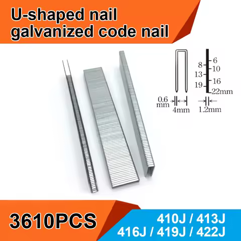 3610Pcs 410J 413J 416J 419J 422J Staple Woodworking Nails Framing Tacker For Electric Nails Stapler 