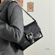 Shoulder Bag Underarm Double Strap Retro Melade Washed Color Brushed 2 Colors