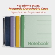 Twosheep Magnetic Detachable Case for Bigme B751C 7 Inch Soft TPU Cover with Stylus Holder Auto Slee