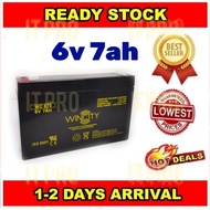 PRO🏠Autogate UPS WINCITY Geniune 6V 7Ah Rechargeable Sealed Lead Acid Battery