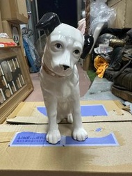 老日本 昭和 勝利狗 Victor 留聲機 Nipper 陶瓷 商空佈置 高21.5cm 6 類佐藤象