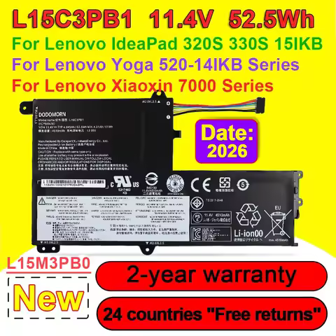 For Lenovo IdeaPad 330S-15IKB 15ARR 14IKB 320S-15ISK Yoga 520 Xiaoxin 7000 L15C3PB1 L15L3PB1 L15M3PB