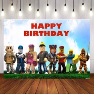 Roblox Backdrops For Photo Studio Boys Game Theme Birthday Party Photography Backgrounds Custom