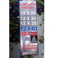 Opp Plastic 12x25 12.5x30 12x35 12x40 12x45 - Opp Plastic 12 x 25 / 12.5 x 30 / 12 x 35 / 12 x 40 / 