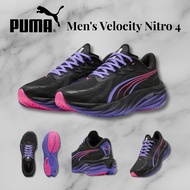 PUMA Velocity Nitro 4 DT Running Shoes Men's 28.0 cm Black/Dark Amethyst 311913