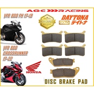 HONDA DISC BRAKE PADS VFR 800 FH 17-19 VFR 800 CROSS RUNNER 17-22  GOLD QUALITY