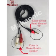 Cable TV to Home Theater Speaker Cable/Mobile to Speaker Cable 50 Inch, Good Quality