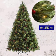 New style✾Linjie 1.5m pokok Krismas bercahaya rumah 1.8m PE dicampur dengan pakej hiasan pokok campuran bercahaya LED
