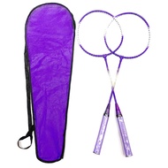 [SportsHour] Badminton Racket 2 Player Super Light Split Handle Iron Alloy Badminton Racket Set For Beginner Children