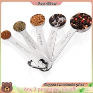 Metal Measure Spoon Tablespoons with Engraved Metric & US Measurements for Dry and Liquid Ingredient