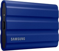 Samsung T7ชิลด์2TB แบบพกพา USB3.2 Gen2 SSD ที่ทนทาน IP65ภายนอกโซลิดสเตทไดรฟ์สีฟ้าต่ออายุ MU-PE2T0R /