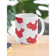 China country shape flag Coffee Mug