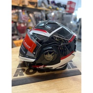 LS2 HELMET MODULAR FF901 ADVANT X BLACK WHITE RED