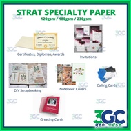 ◩ ◶ ◡ Specialty Paper Strat 10's/25's Vellum Board 230gsm/180gsm/120gsm