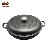 [LAHOMIA] Cast Iron Pot with Lid Induction Compatible Cast Iron Dutch Oven Dutch Oven with Lid Lidde