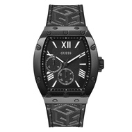 Guess Multifunction Black Dial &amp; Silicone Strap Men Watch GW0645G2