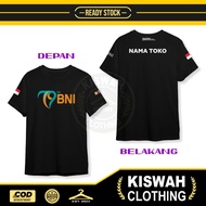 T-shirt HUT BANK BNI 79th Free Logo DB Store Name Distro T-shirt