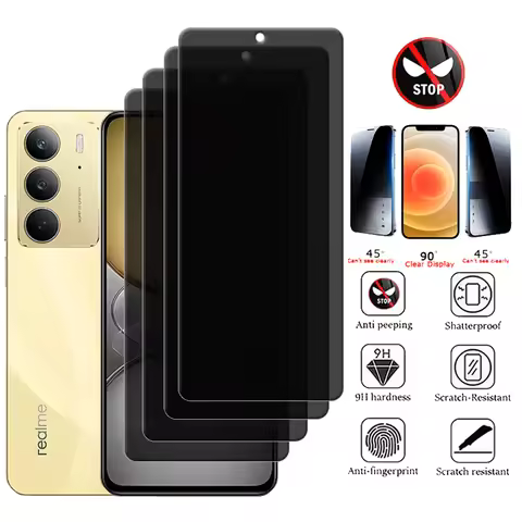 4/3/2/1Pcs For Realme C75 Glass OPPO Realme C75 Tempered Glass 9H Protective Privacy Anti-Spy Screen