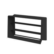 ชั้นวางรองเท้าเหล็ก 3 ชั้น SPACEMAKER A3-005-X-B 80.3X29.2X48.5 ซม. สีดำ (1284307)