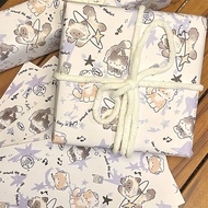 小红书星星小猫包装纸卡通可爱打包纸高颜值生日礼物送女生Bvmx2p.My26.8.8 Little Red Book Star Kitty Wrapping Paper Cartoon Cute Pa