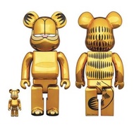 Medicom 加菲貓 garfield 400% ＆ 100% bearbrick 套裝