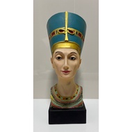 Egyptian Queen Nefertiti Head and Bust Statue House Table Decor