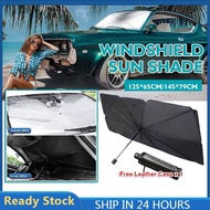 [SG READY STOCK]Car Sunshade Umbrella Dash Covers Foldable Windshield UV Sunscreen Umbrella Car Cover