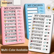 FAVORITEGOODS Daily Planner Memo, Detachable Self-discipline My Chores Checklist,  Reusable My Chore