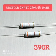 (5 PCS) 2WATT 2W 390R 390 OHM CF 5% ROHS RESISTOR