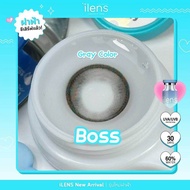 คอนแทคเลนส์ รุ่น Boss มีสี เทา/ตาล Gray/Brown มีค่าสายตา (0.00)-(-6.50)