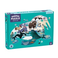 Arctic Life 300 Piece Shaped Scene Puzzle from Mudpuppy - 23" x 17" Walrus Shaped Jigsaw Puzzle for 