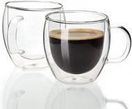 Gmark - 雙層隔熱 5.4 oz Coffee Mug 咖啡玻璃杯 (一套2個) 冷熱飲料 (可入微波爐/焗爐 180° C) [GM2033]
