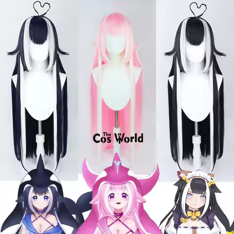 Virtual YouTuber VTuber Shylily 95cm Long Anime Cosplay Wigs Fiber Heat Resistant Synthetic Hair + W