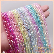 FREEWOODIE 10pcs Loose Spacer Beads, Colorful DIY Bicone Crystal Beads,  4mm Austria Faceted Glass C