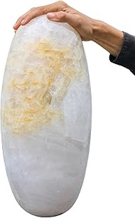 Superb Polished Natural White Azeztulite Quartz Crystal Chakras Healing Metaphysical Stone Lingam La