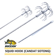 BOCEAN Squid Hook Fishing Bait Needle Candat Sotong Umbrella Double Hooks Killer Gewang Candat Twist