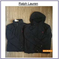 紐約站美國全新真品 RL POLO  Ralph Lauren經典素面男生小馬立領、連帽拉鍊防風保暖外套夾克風衣