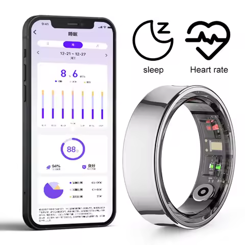 R09 Smart Ring for Health Monitoring Waterproof Fitness Tracker Heart Rate Blood Oxygen Sleep Compat