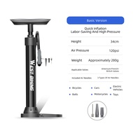 Tây đi xe đạp Bơm Xe Đạp cao áp bơm xe đạp điện nhà xách tay máy bơm không khí phổ Inflator cho bóng