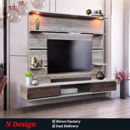 [NDesign] Wall Mounted Tv Cabinet /  Kabinet Tv Gantung / Hall Cabinet / Hanging Tv Cabinet / Tv Rack Cabinet Gantung