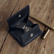 coin pouch men wallet Blue Leather Men's Genuine Leather Coin Purse Women's Cowhide Coin Bag Simple 