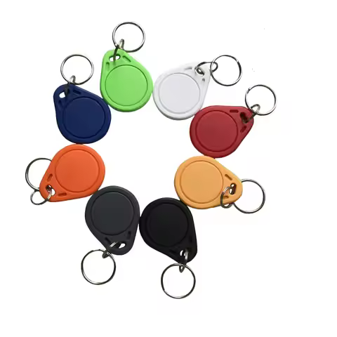 RF 1K fob 13.56mhz RFID Tag ABS ISO 14443A key 8 Colors (pack of 100)
