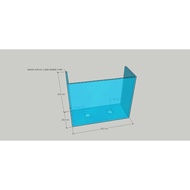 CUSTOM ACRYLIC BOX SUMP PIPE AQUARIUM FILTER 25 X 10 X 20 CM - LASSER CUTTING