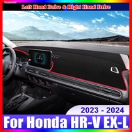 For Honda HR-V HRV Vezel 2023 2024 Car Dashboard Cover Dash Mat Sun Shade Instrument Panel Non-slip 