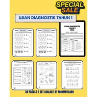 🟥PROMO SALE 🟥 LATIHAN UJIAN DIAGNOSTIK TAHUN 1 | PENGUKUHAN 3M | MEMBACA MENGIRA MENULIS