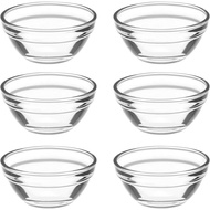 Small Prep Mixing Bowls: 2.3x1.1Inch Mini Prep Bowls Stackable Glass Serving Bowls for Kitchen Prep 