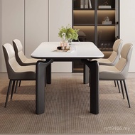 Black 2025 Italian Board Eating Table Dining Table Extremely Living Room Dining Room Rectangular Hom